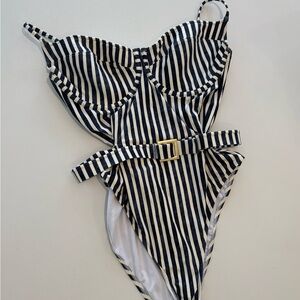 WeWoreWhat One-Piece Swimsuit with Belt